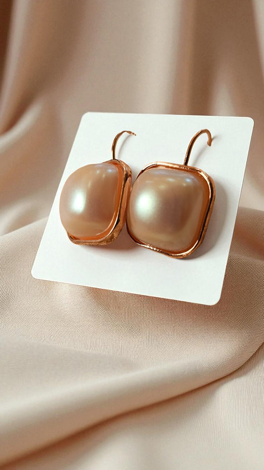 Lustrous Pearl Charm Earrings