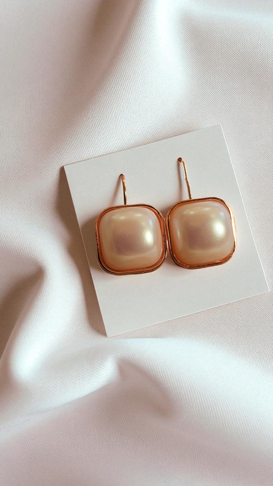 Lustrous Pearl Charm Earrings