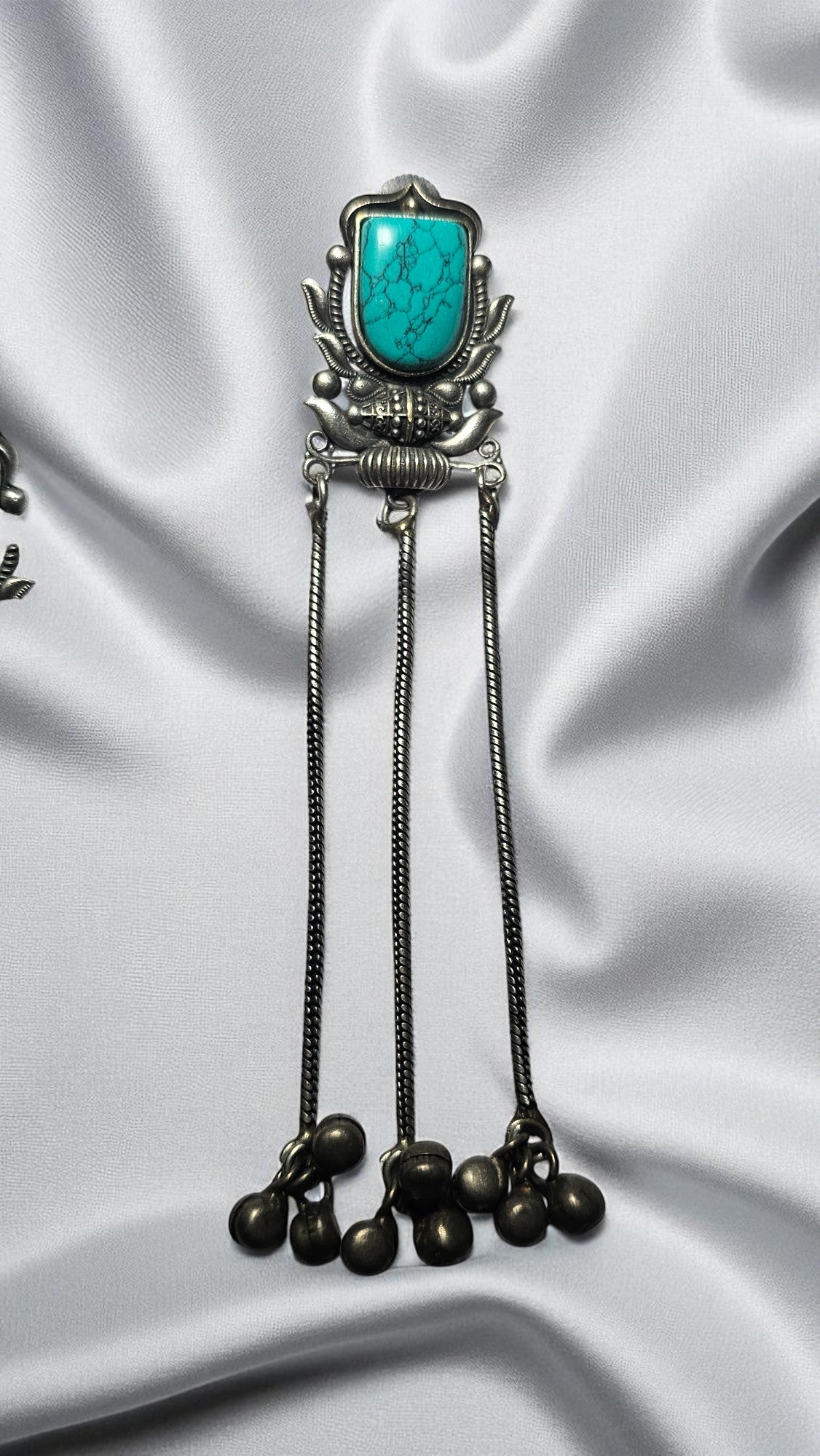 Heritage Turquoise Tribal Long Earrings