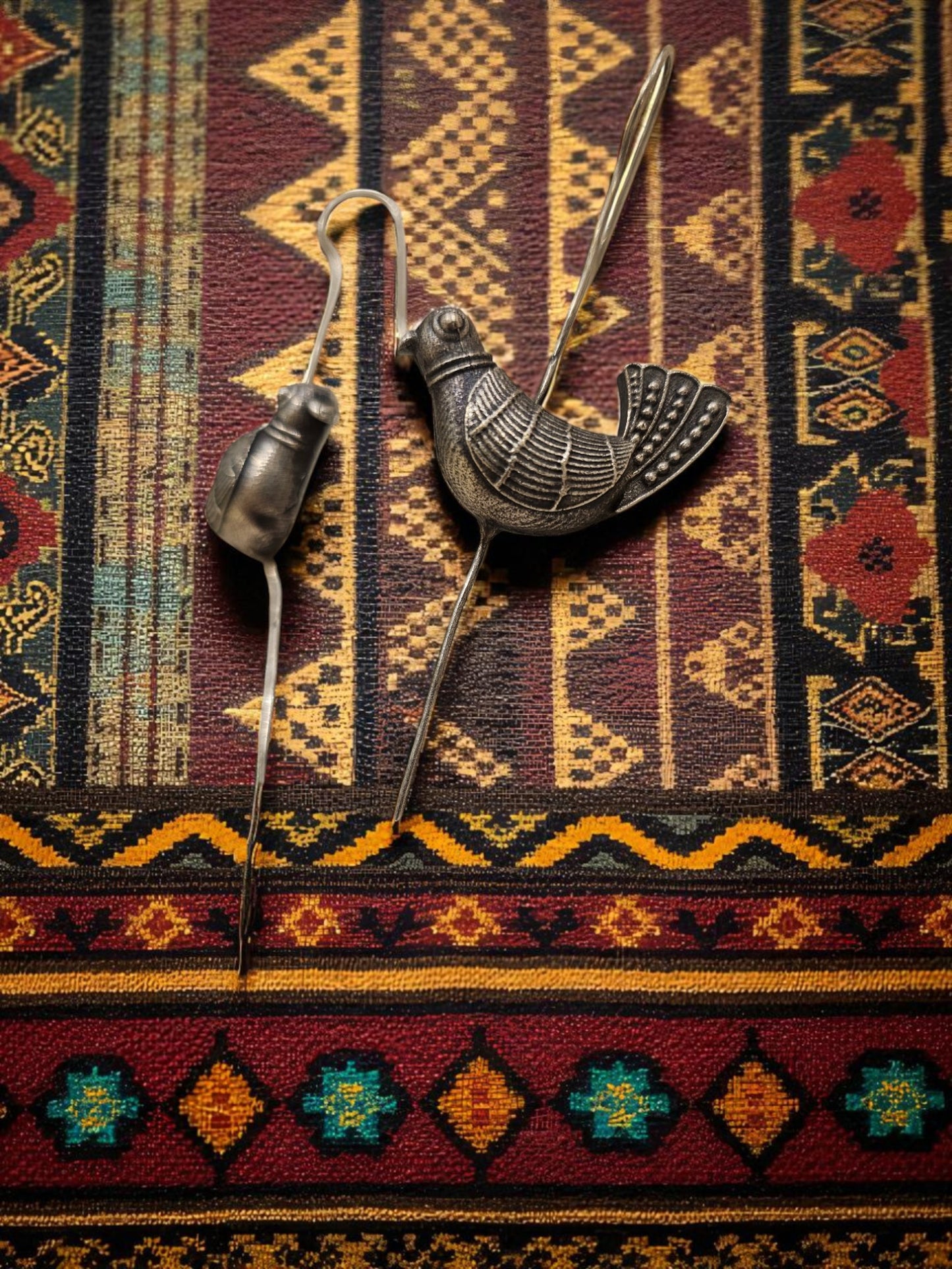 Sparrow Song Oxidised Hook Earrings (Bugati)