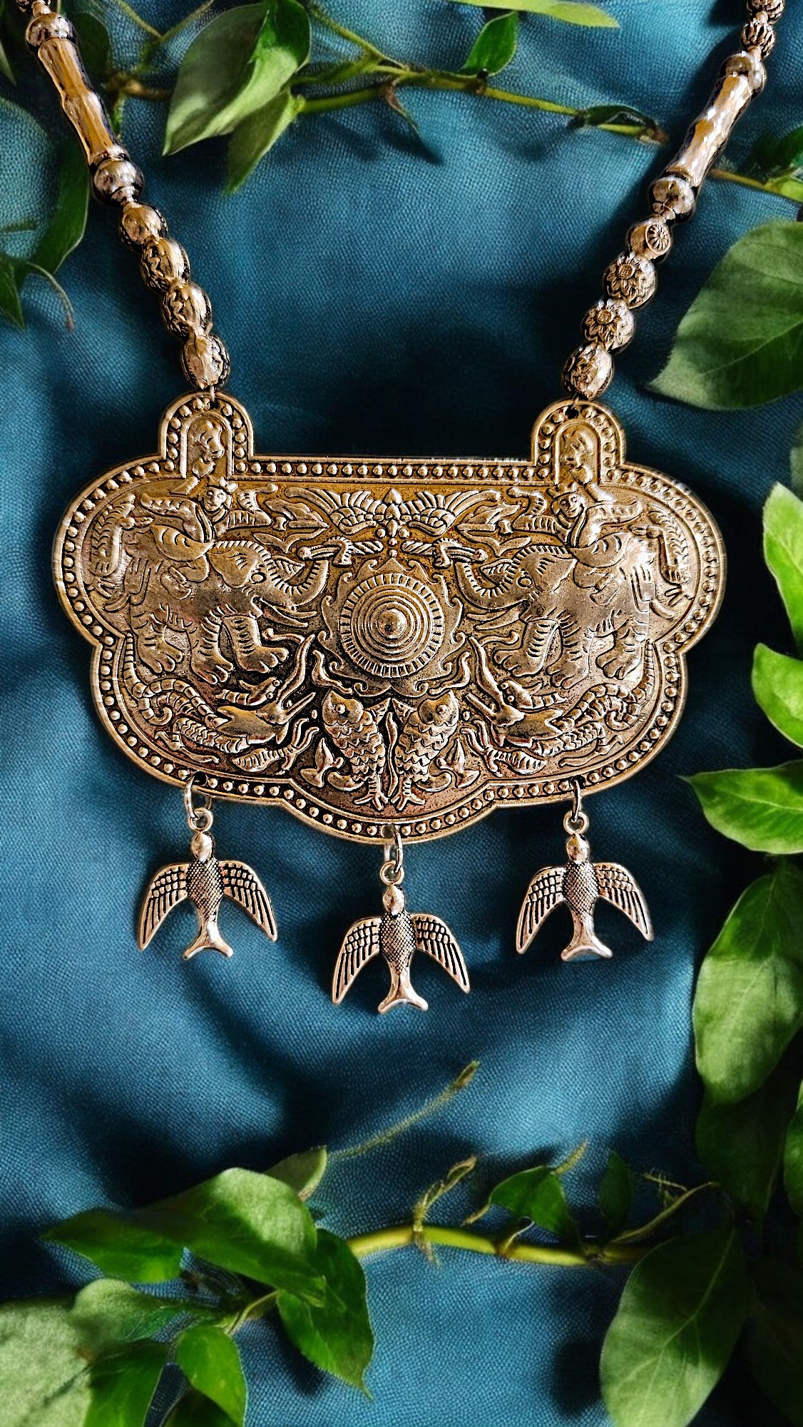 Royal Heritage Oxidised Statement Necklace