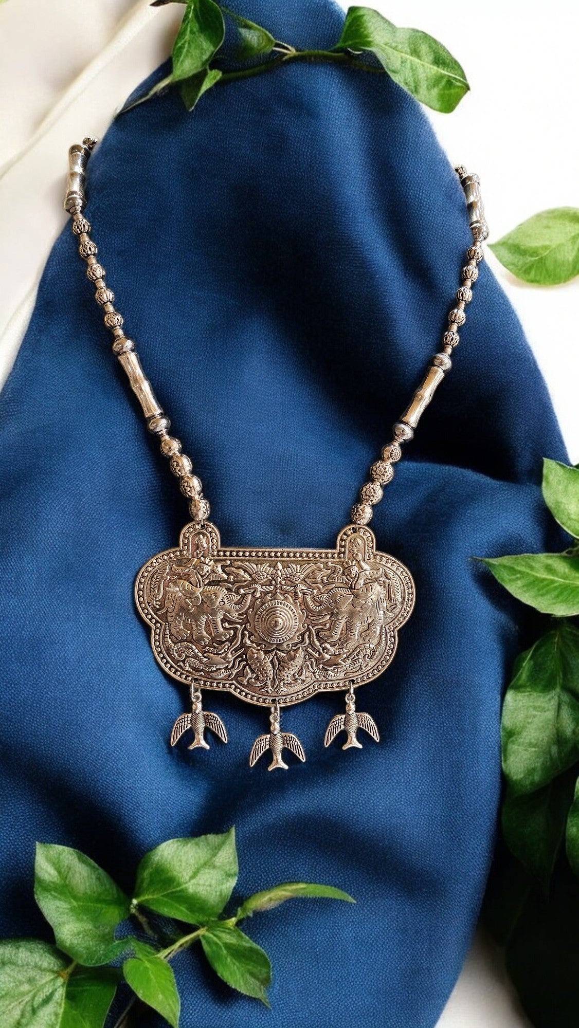 Royal Heritage Oxidised Statement Necklace