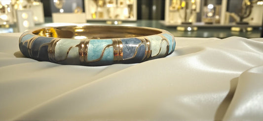 Ocean Mist Enamel Bangle