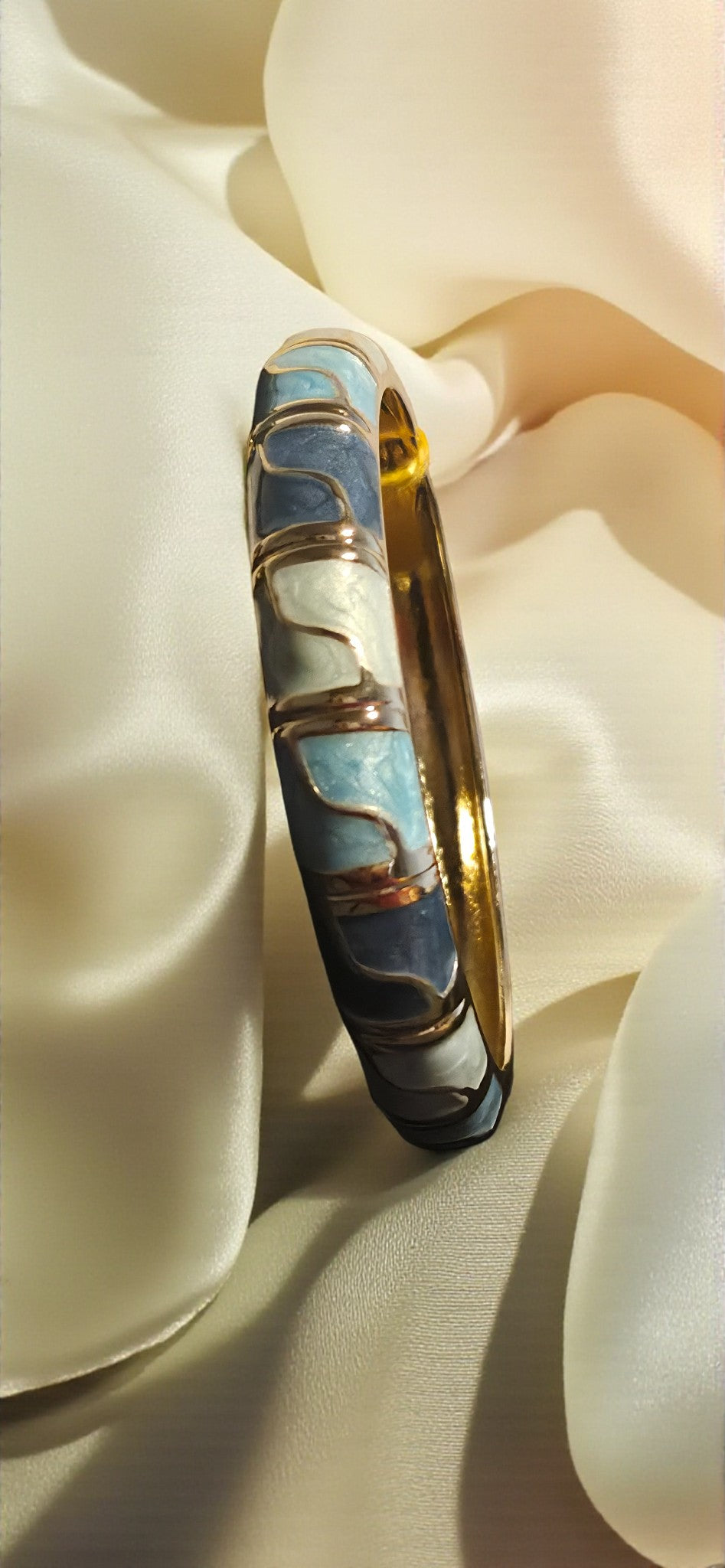 Ocean Mist Enamel Bangle