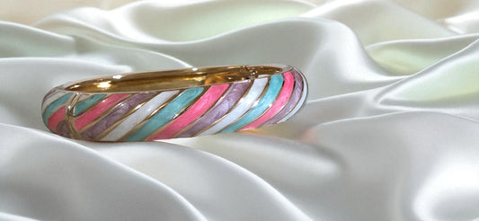 Candy Swirl Enamel Bangle