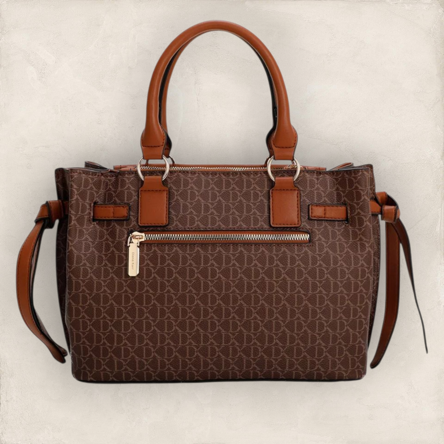Diana Korr - Typography Printed Structured Handheld Bag