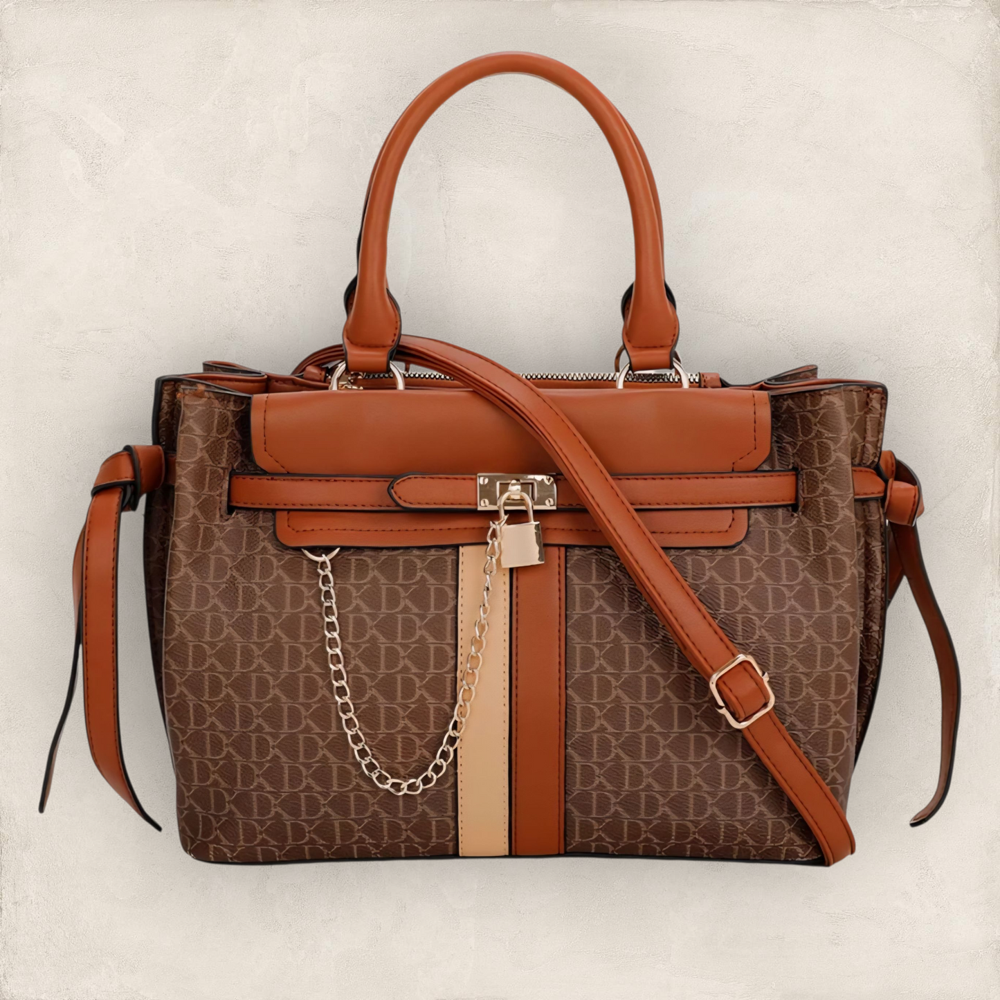 Diana Korr - Typography Printed Structured Handheld Bag