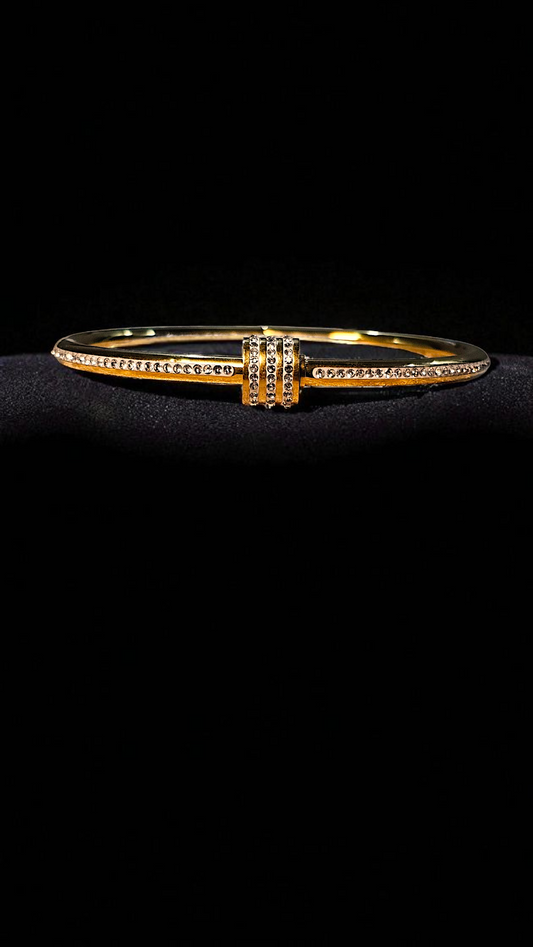 Triple Band Crystal Kada Bracelet
