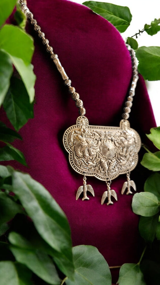 Royal Heritage Oxidised Statement Necklace