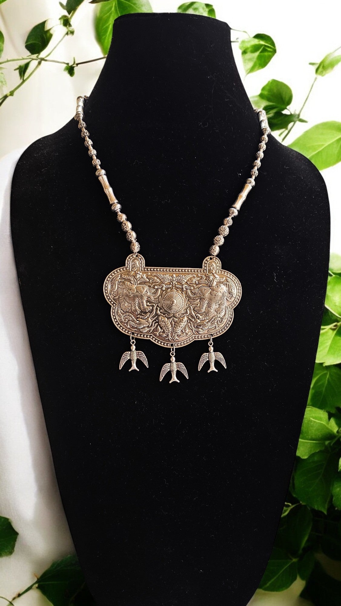 Royal Heritage Oxidised Statement Necklace