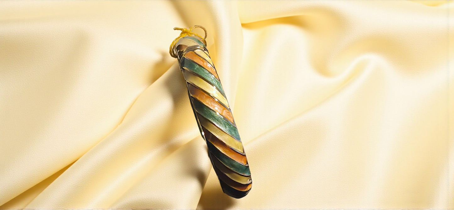 Earthy Swirl Enamel Bangle