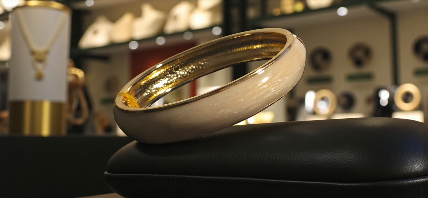 Ivory Gloss Classic Bangle