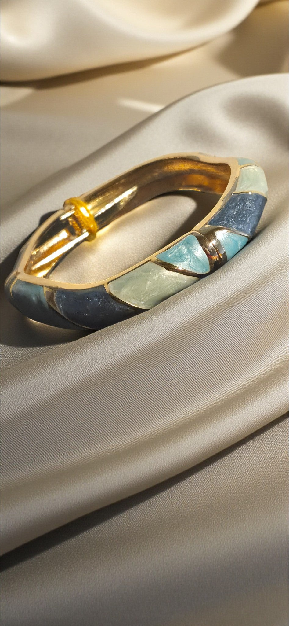 Twilight Wave Enamel Bangle