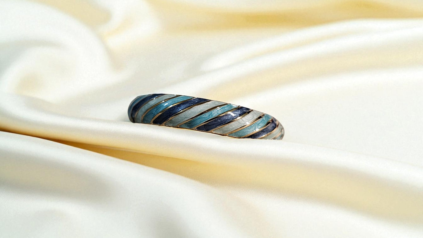 Ocean Wave Enamel Bangle