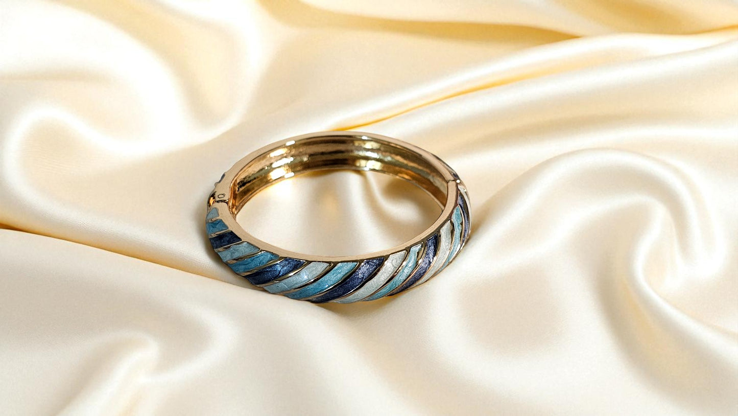 Ocean Wave Enamel Bangle
