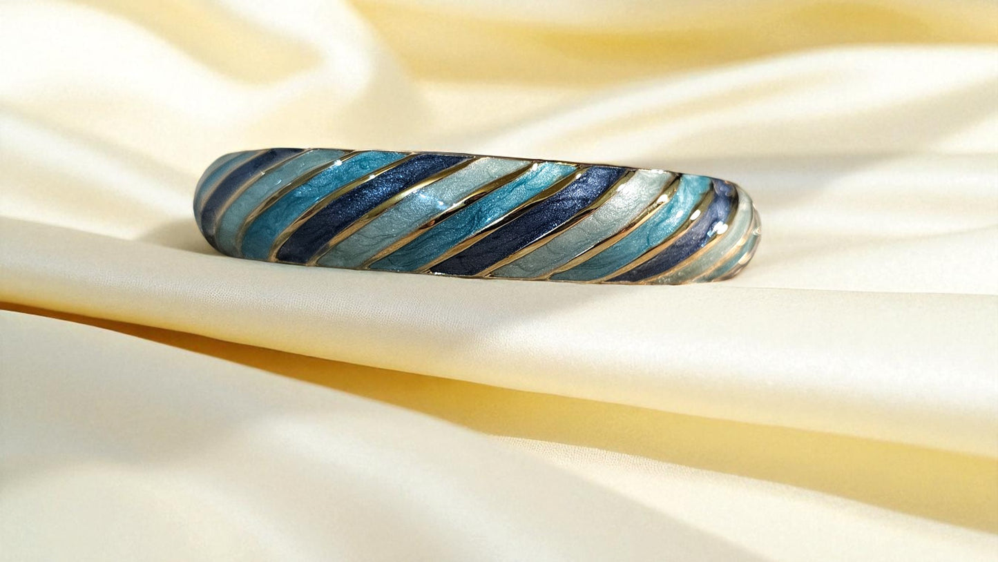 Ocean Wave Enamel Bangle