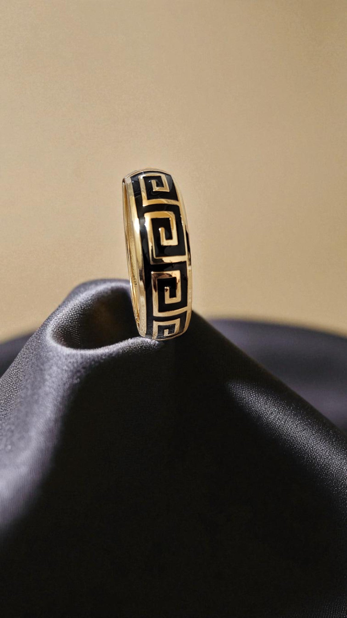 Midnight Maze Enamel Bangle