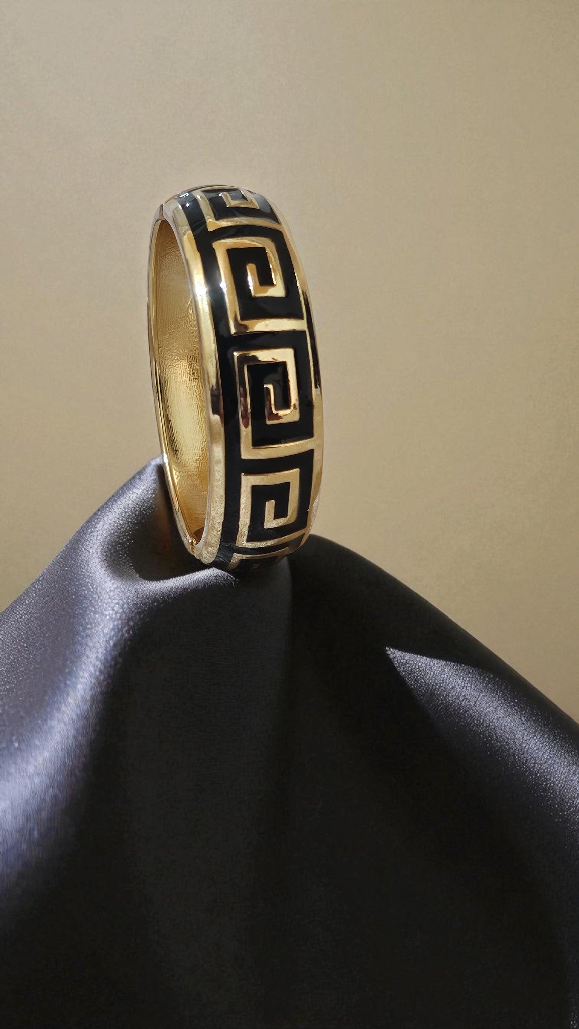 Midnight Maze Enamel Bangle