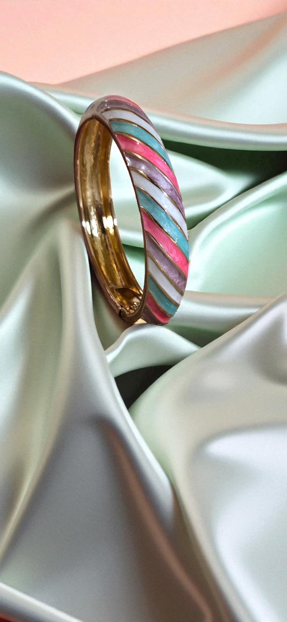 Candy Swirl Enamel Bangle