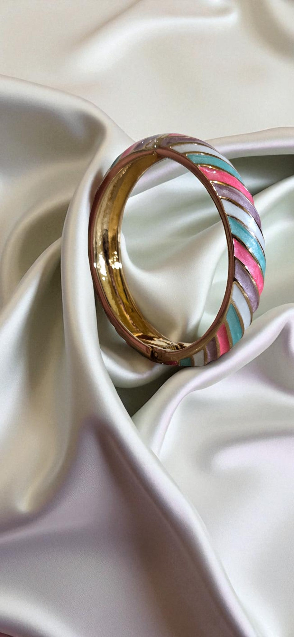 Candy Swirl Enamel Bangle
