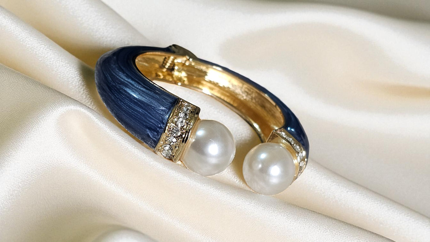 Midnight Pearl Luxe Cuff