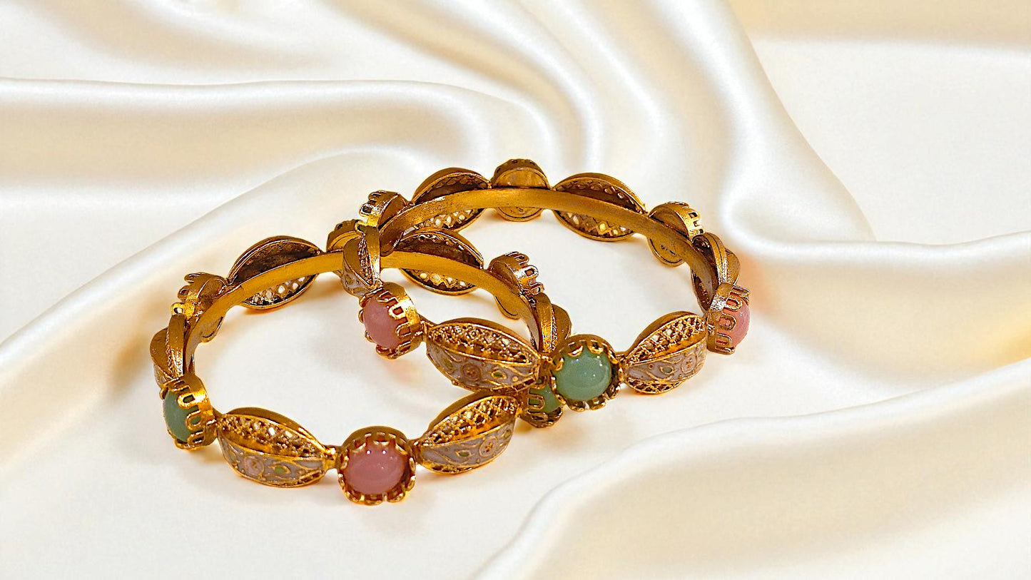 Royal Pastel Orb Bangles