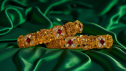 Lakshmi Ruby Temple Bangles