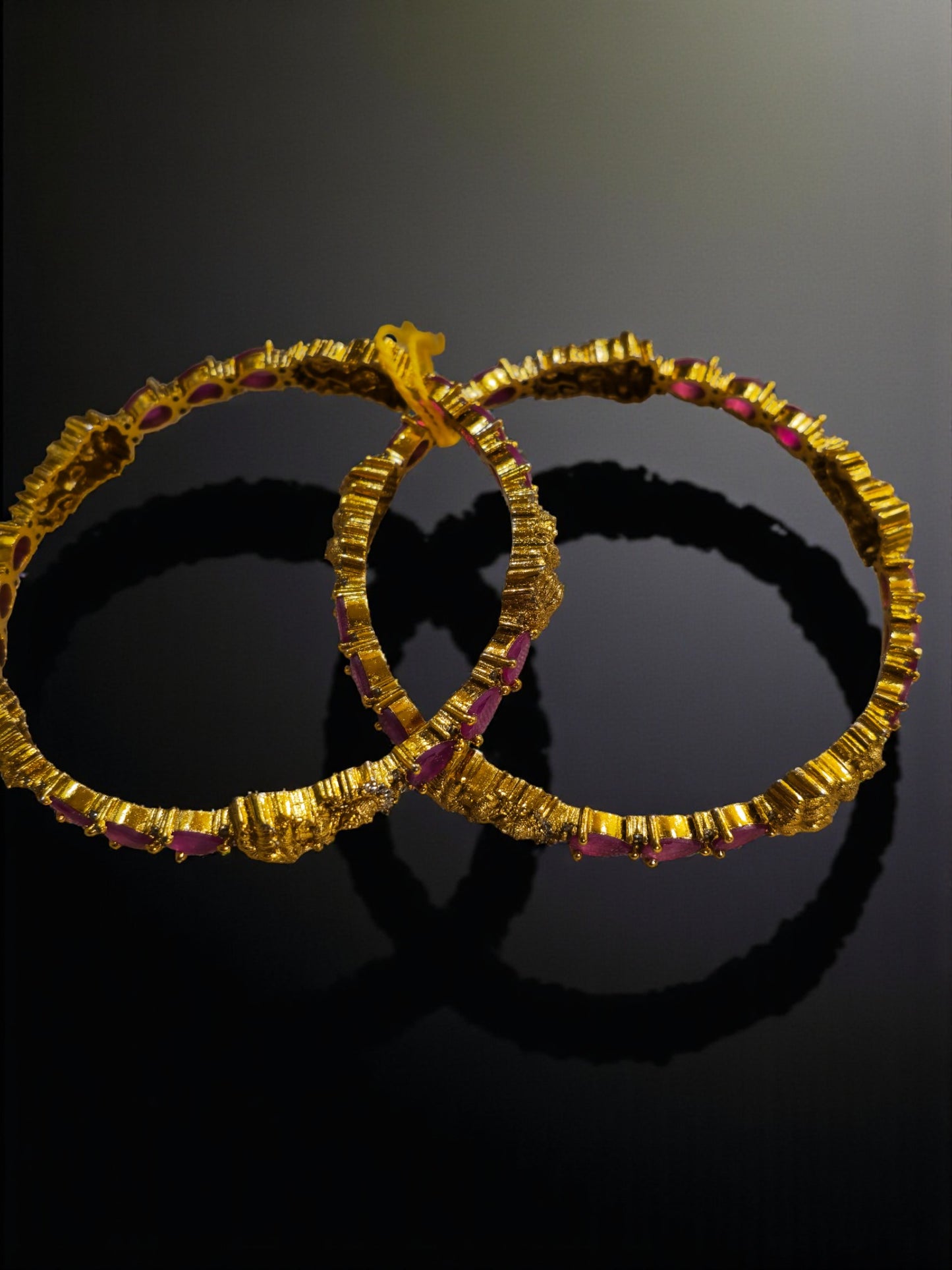 Lakshmi Temple Ruby Bangles