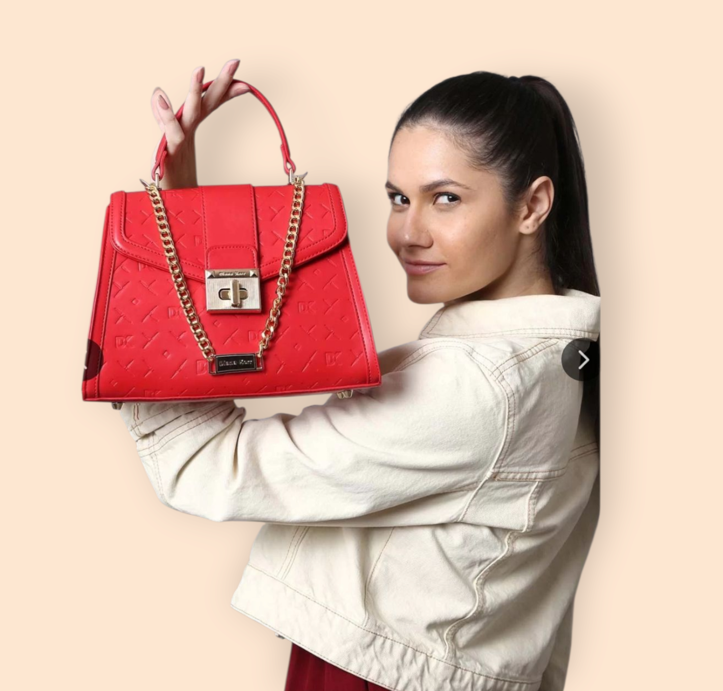 Diana Korr - CARONELLE Infinity Textured Structured Handheld Bag