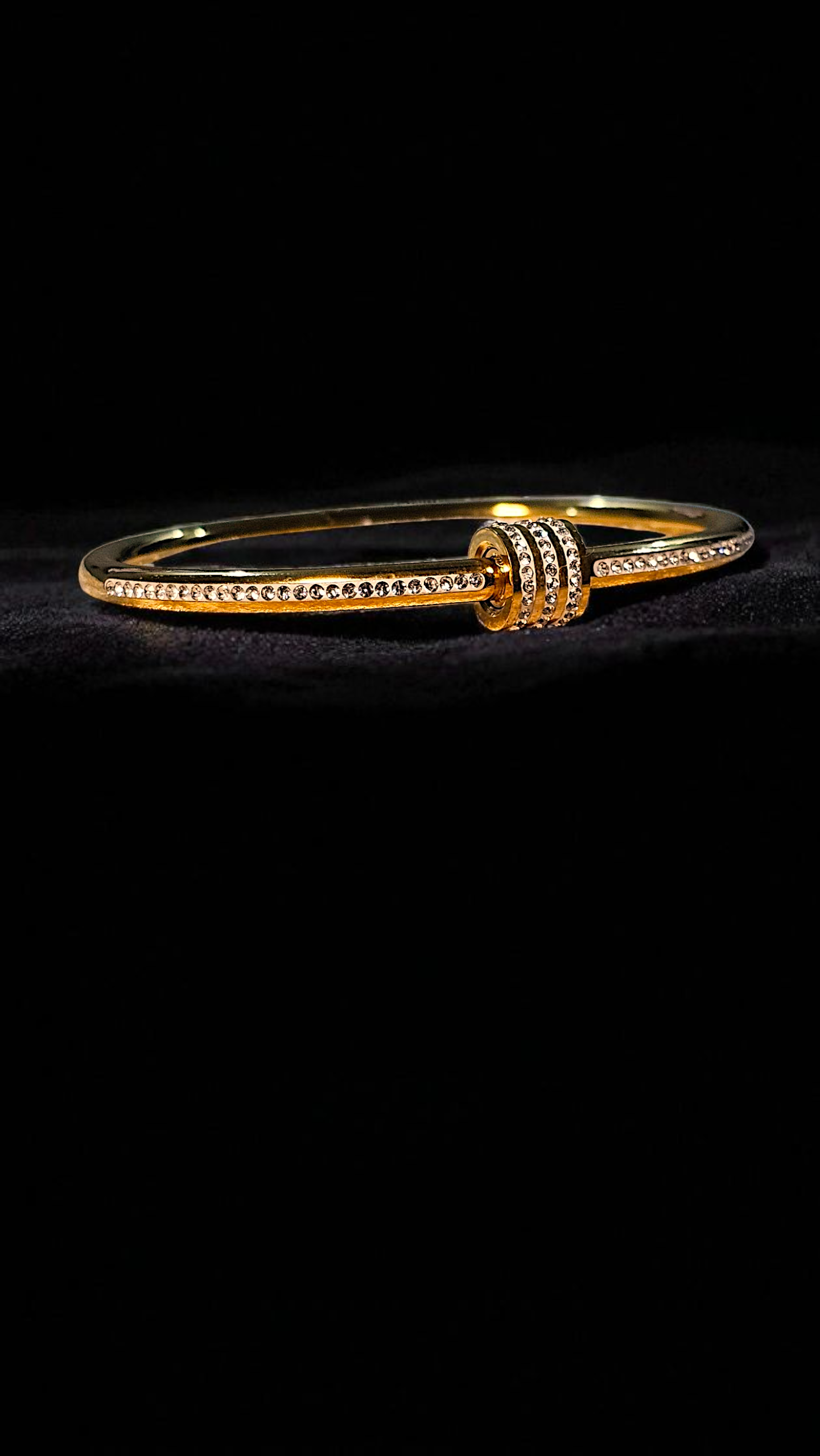 Triple Band Crystal Kada Bracelet
