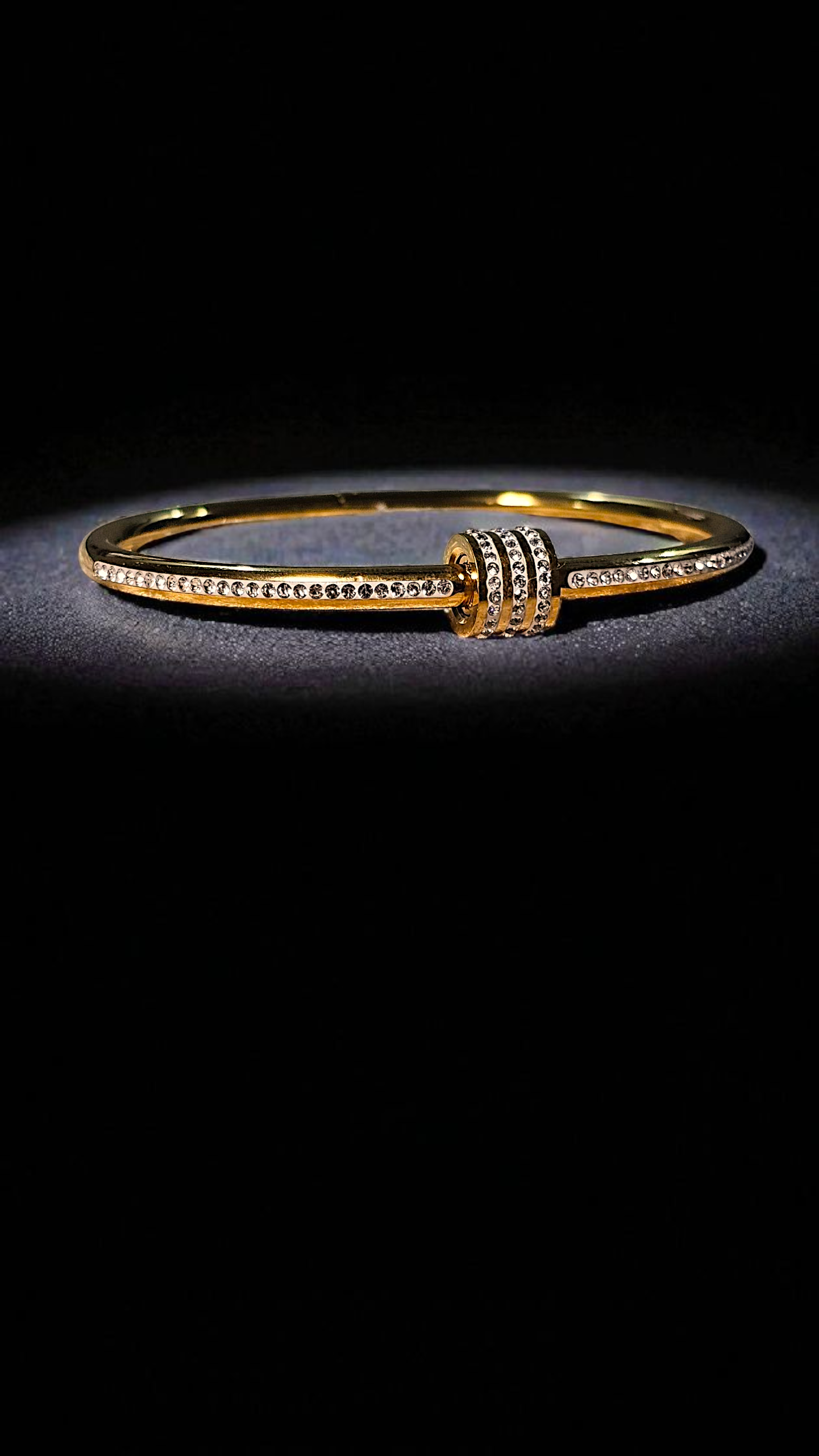Triple Band Crystal Kada Bracelet