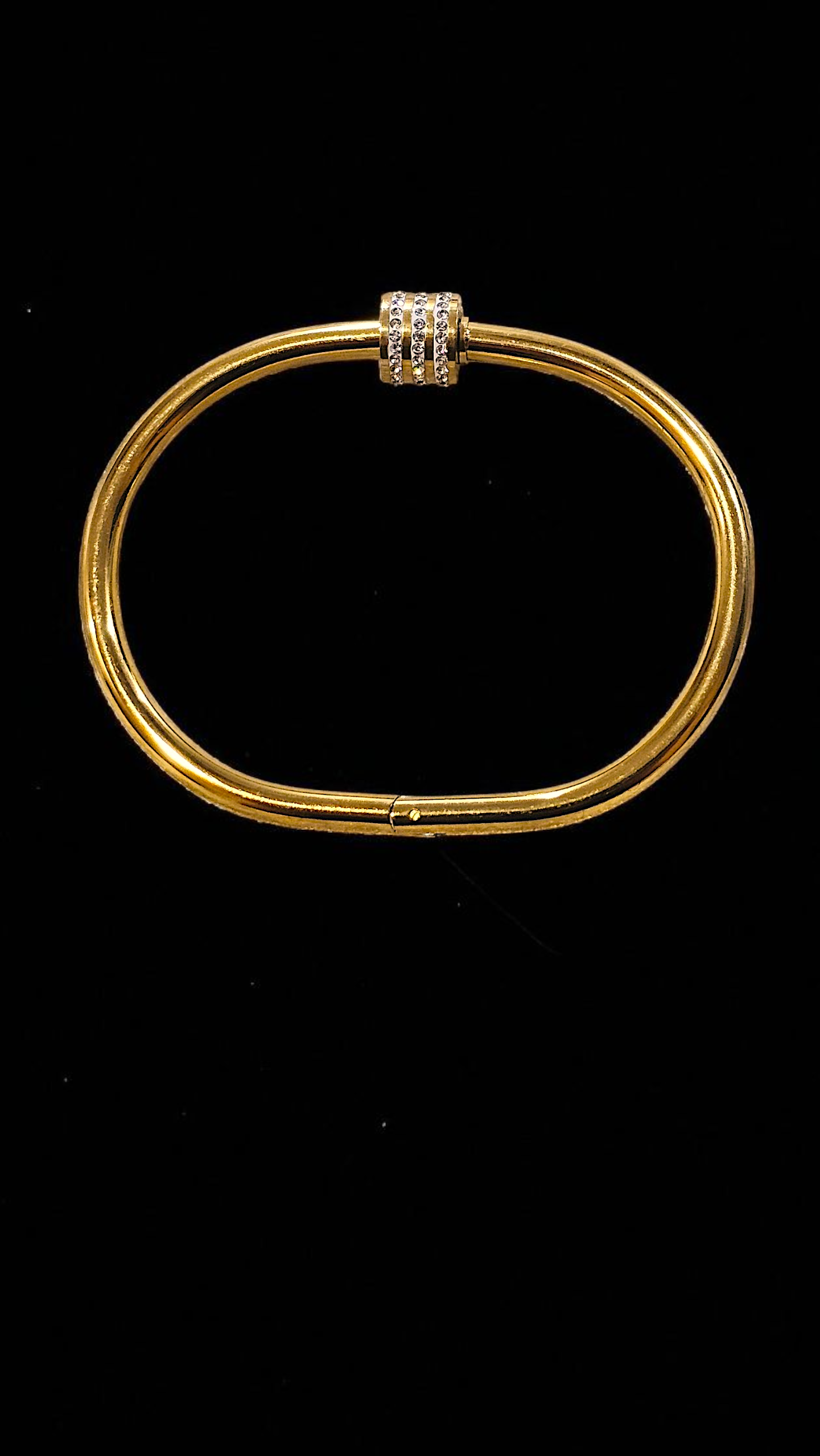Triple Band Crystal Kada Bracelet