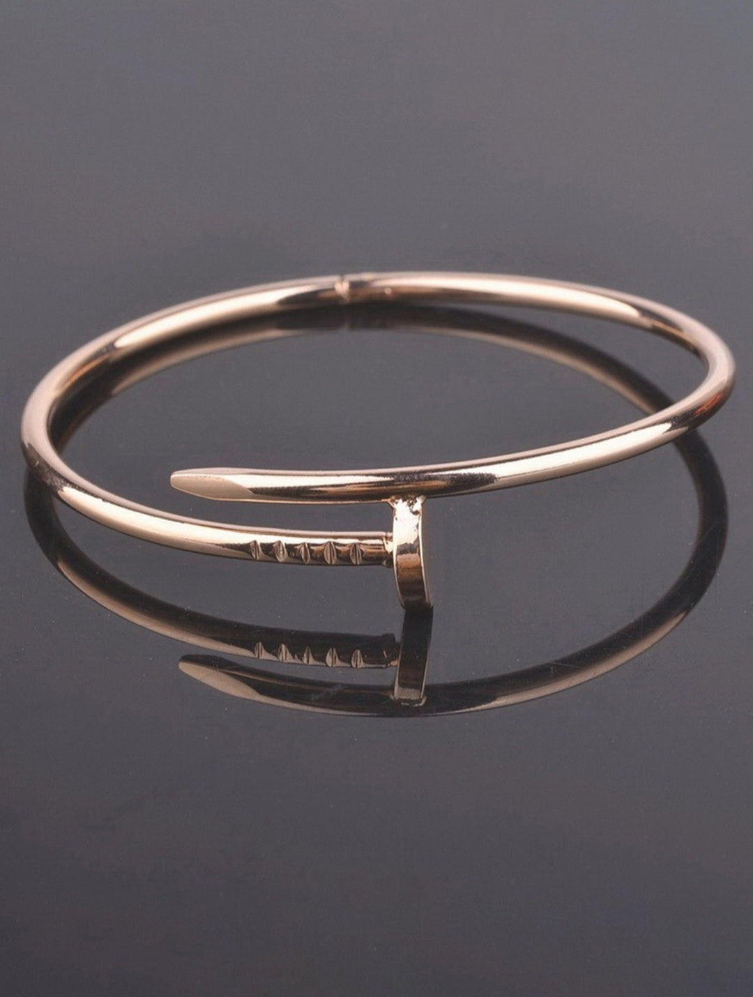 Rose Gold Plated Anti Tarnish Nail Bracelet